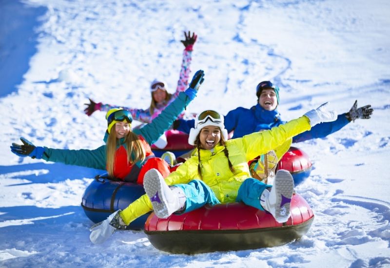 Snow Tubing In Gatlinburg Cover Image