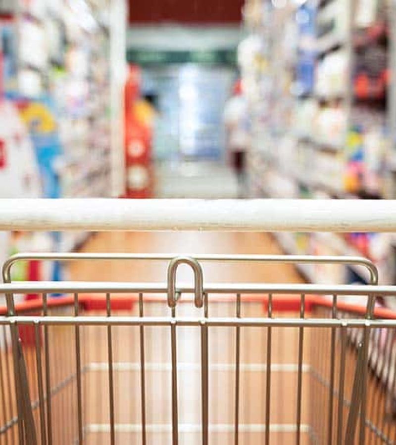 Perspective View Shopping Trolley Cart With Superm Emzup4N Ac6Ca0Ad