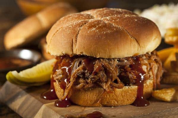 Barbeque Pulled Pork Sandwich