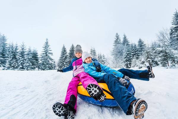 Children Snow Tubing