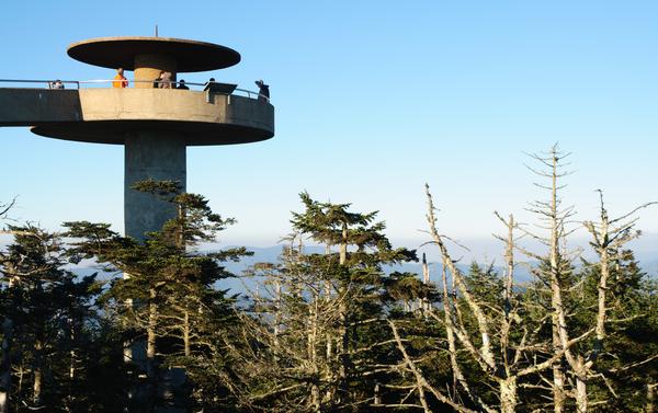 Clingmans Dome Observation Tower Smoky Mountains National Park