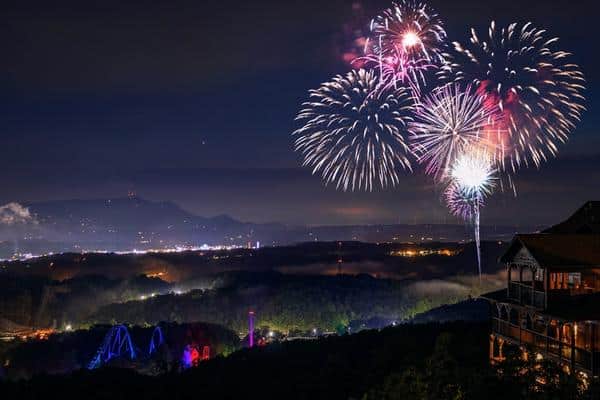 Fireworks Over Dollywood Pigeon Forge Tennessee