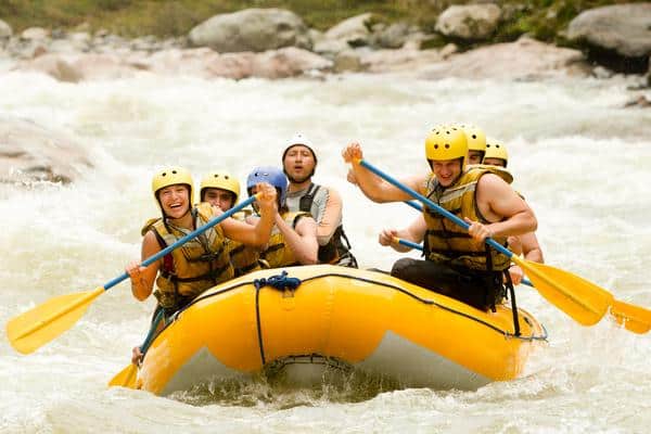 Tourist Whitewater Rafting